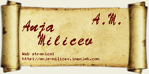 Anja Milićev vizit kartica